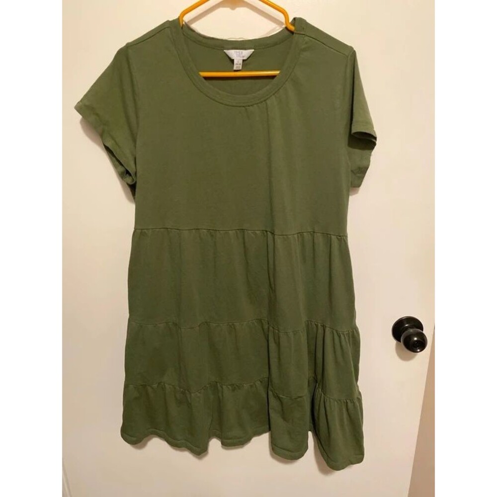 Olive green dress size Large
